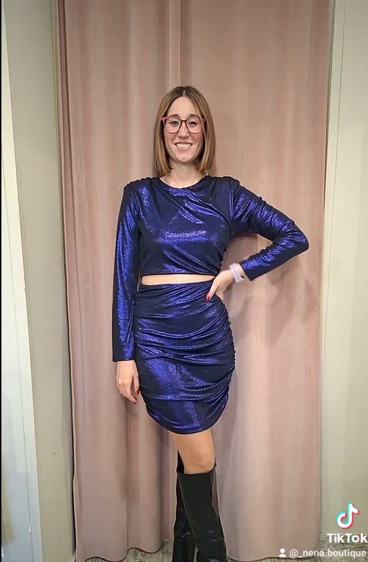 Vestito in Tessuto Lucido