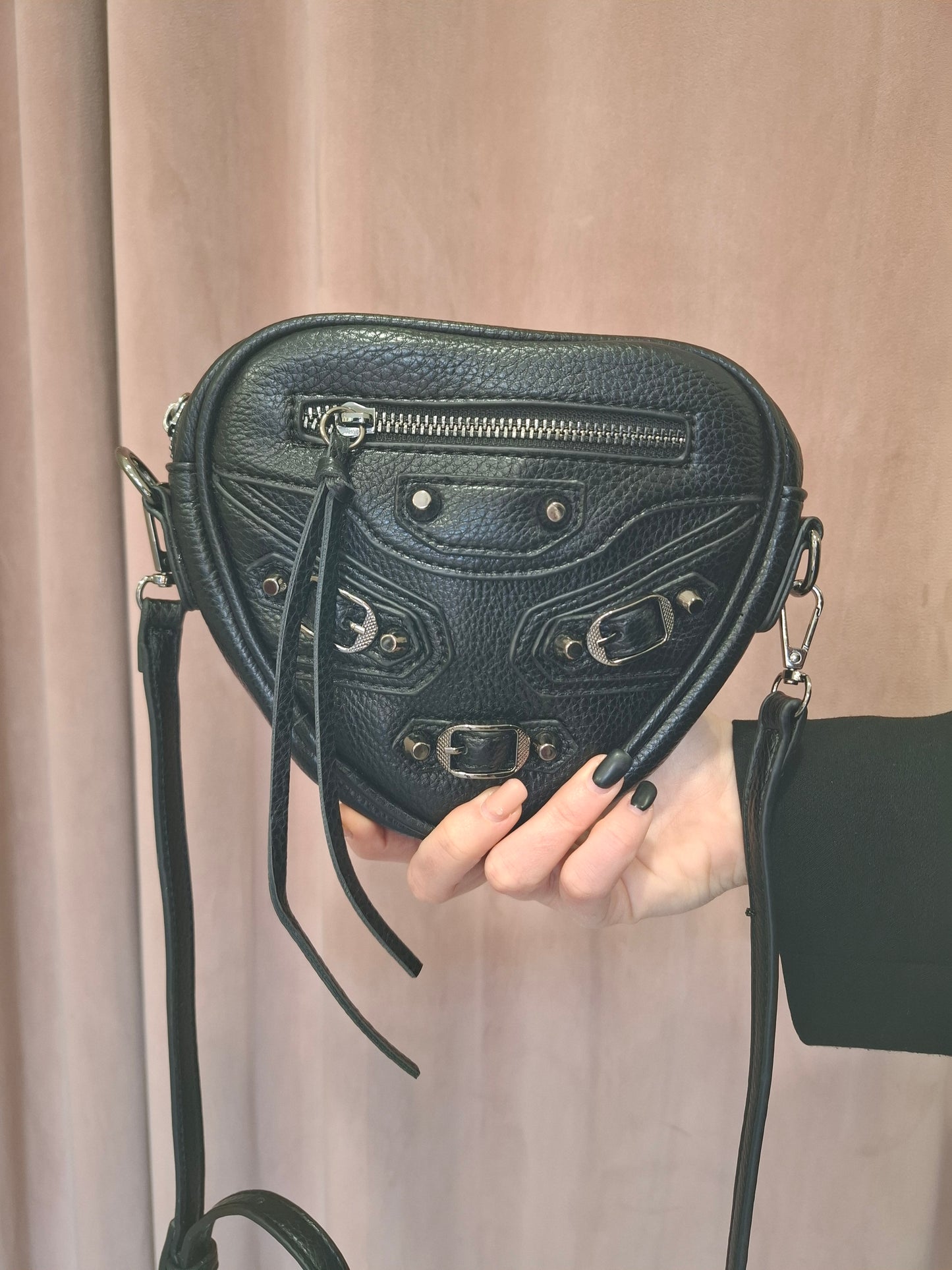 Mini borsa a tracolla in ecopelle