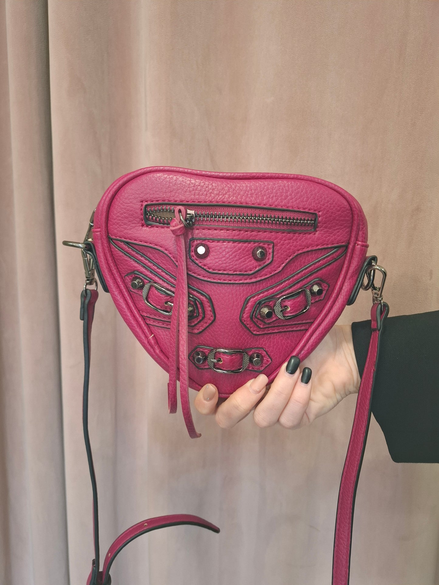 Mini borsa a tracolla in ecopelle