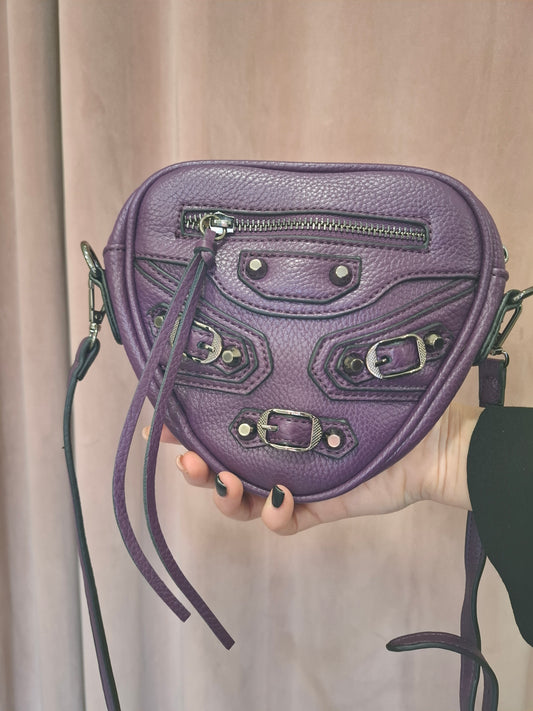 Mini borsa a tracolla in ecopelle