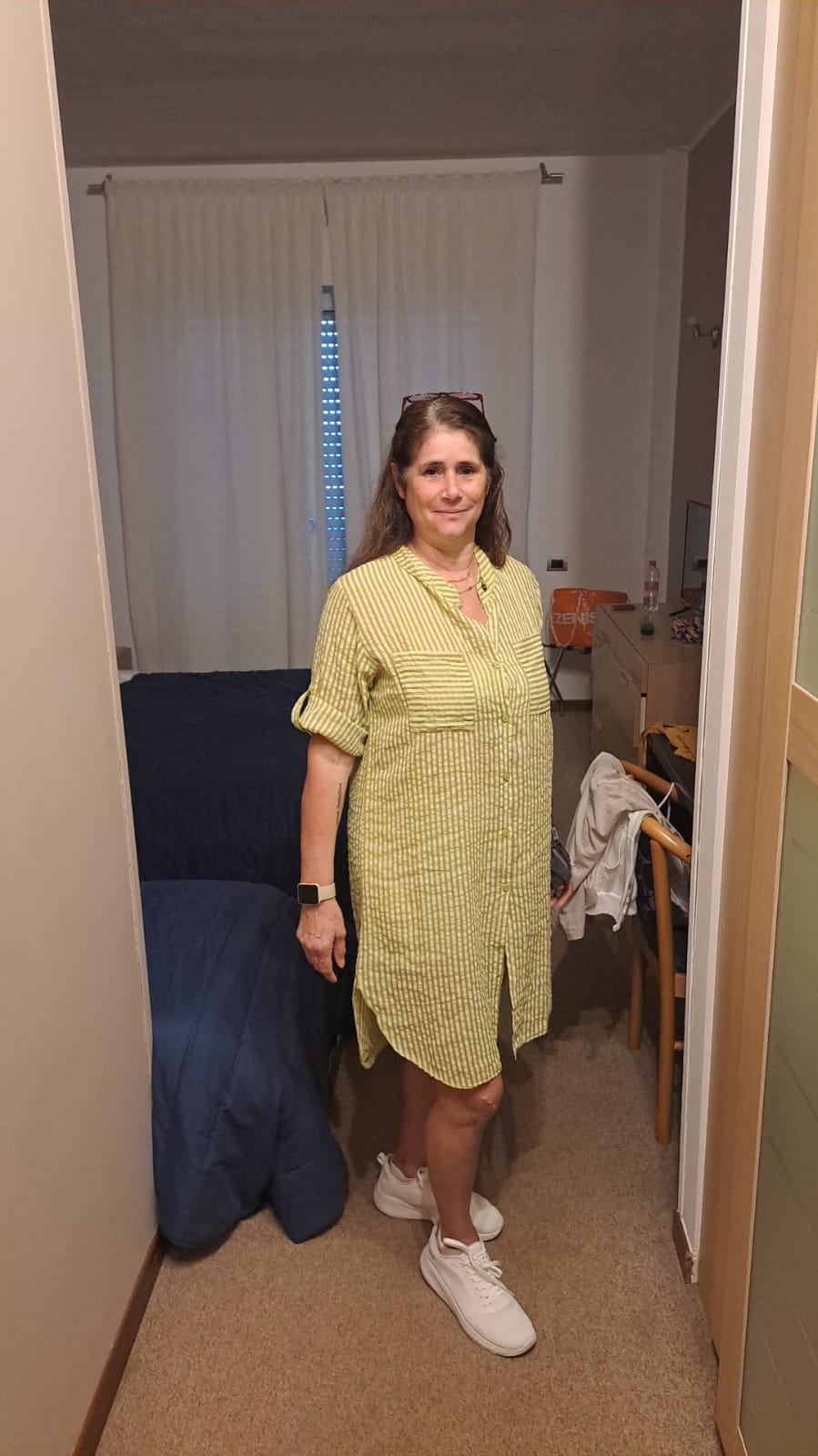 Camicia lunga in cotone