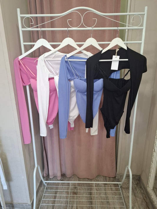 Body con spalline e bolero