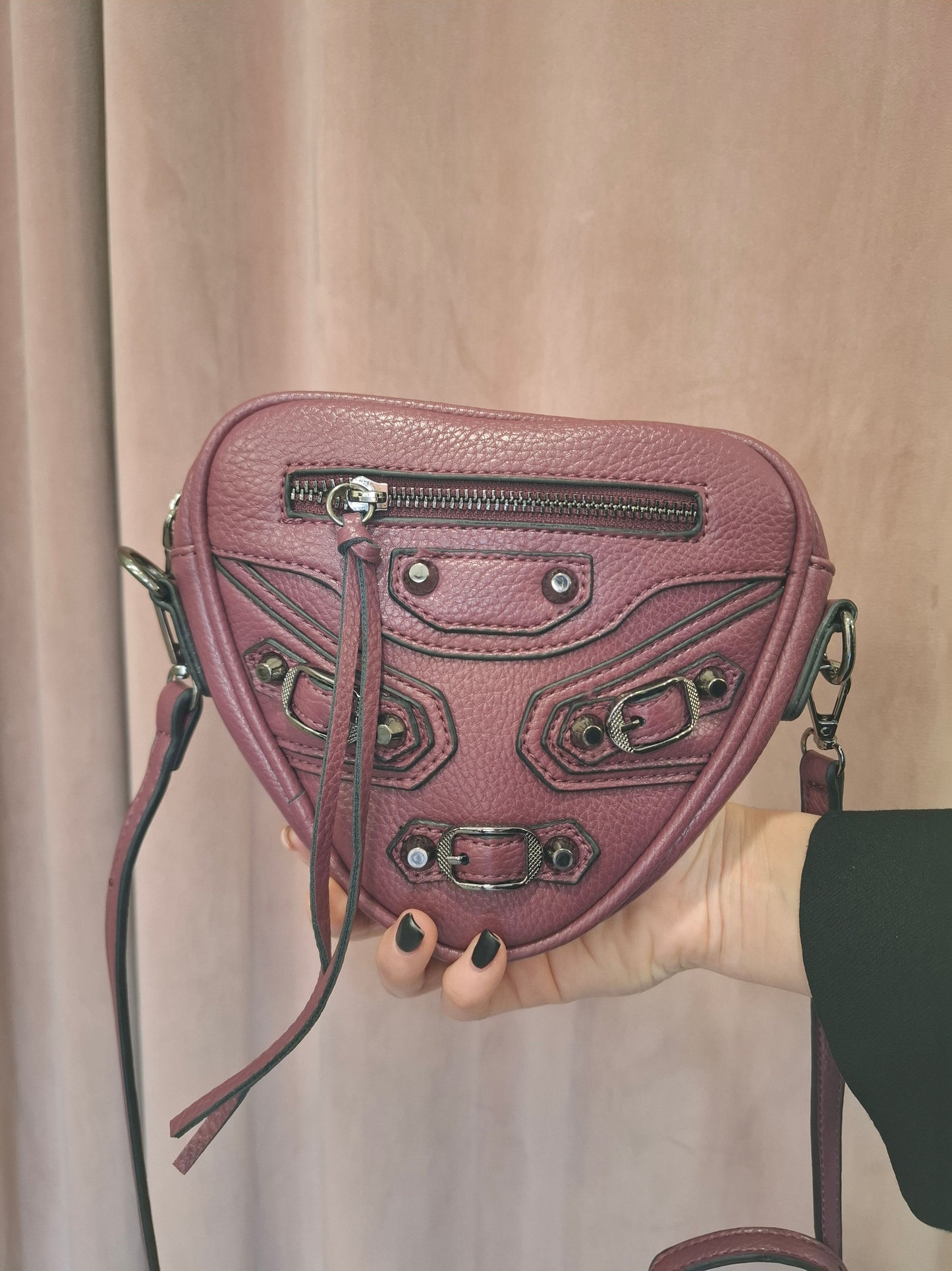 Mini borsa a tracolla in ecopelle