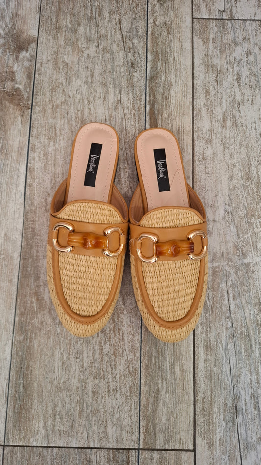 Mocassino estivo – Beige e cuoio